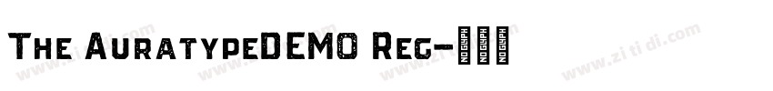The AuratypeDEMO Reg字体转换